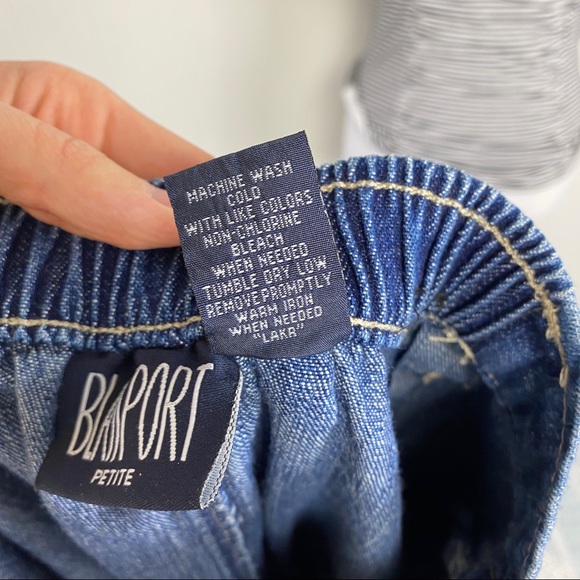 Vintage Blass Sport Denim Button Front Skirt 6P - Picture 14 of 15